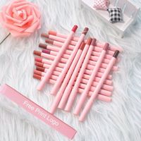 Waterproof Long Lasting Vegan Lip Liner Lip Gloss Pink Box Private Label Lip Liner