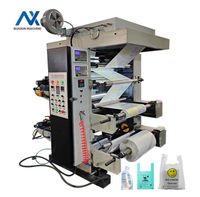 2 Colors Non Woven Film Bag Flexo Printing Machine Plastic Paper Flexo Sachet Printing Machine Machinery