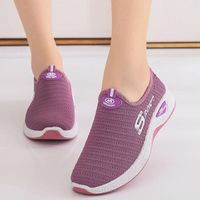 2022 Wholesale Slip On Women Fashion Casual Sneakers Walking Shoes Women Non Slip Breathable Mesh Walking Running Shoes