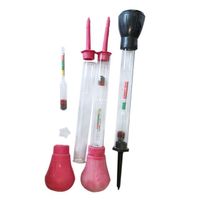 Battery hydrometer rubber handheld suction high-precision electro-hydraulic density meter 1.100-1.30 electro-hydraulic hydrometer