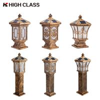 HIGH CLASS China Manufacturer High Brightness Classic Waterproof Outdoor Solar Garden Post Light