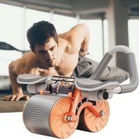 Upgraded version of the abdominal roller arm automatic rebound intelligent timing exercise roller