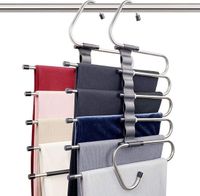 Magic Pants Rack Space Saving Multipurpose Rack Organizer Multifunctional Pants Rack