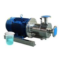 11 kW Inline Emulsification Pump Stainless Steel Powder and Liquid Mixer Unit for Food Grade Pre-Seed Treatment Coating