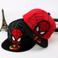 Wholesale 2-8 Years Spiderman Baseball Cap Cartoon Adjustable Buckle Back Hip Hop Cap Sports Sunscreen Hat