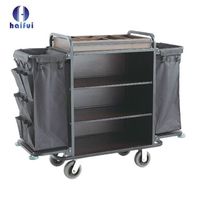 Durable Stainless Steel Hotel Room Service Trolley Room Service Trolley