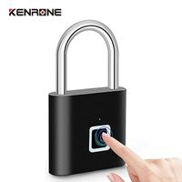 Waterproof Anti-theft Fingerprint Recognition Smart Zinc Alloy Padlock Door Fingerprint Padlock