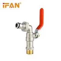 IFAN High Quality Certified Plumbing Brass Ball Valve Washable Brass Faucet For Connecting Water