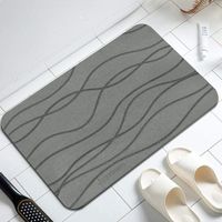 Customized quick-drying super absorbent non-slip diatomite bathroom floor mat stone bath mat bathroom