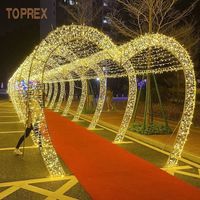 Event and Wedding Party Supplies and Decorations 2D Romantic Love Heart Arch Pattern Fantasy LED Decorative Lighting