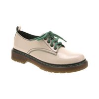 Popular Lace Style Genuine Leather Ladies Casual Shoes