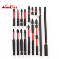 JONGLYEE S2 Double Head Single Phosphate Black Face Screwdriver Bits 25mm 50mm 65mm Length Custom PH2 PZ2 SL6 Screwdriver Bits