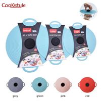 CookStyle Factory Spill-Resistant Seal Silicone Fresh Lid Insulated Silicone Pot Lid