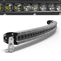 Slim 38 44 50 Inch LED Light Bar Curved Single Row