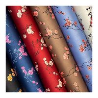 Custom Solid Color Digital Floral Print Woven Fabric Women Spring Dress Shirts Digital Floral Print Viscose Fabric