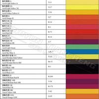 acid dye color card