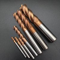 Carbide HRC55 4F Flat End Mill HRC55 4 Flat Carbide End Mill Cutting Tools CNC Custom Milling Cutter Heads