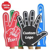 Ex-factory price custom shape factory custom large size foam finger promotion party foam finger hand small size