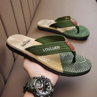 Wholesale Men's Low MOQ Fashion Flip Flops Men's Flip Flops Cool Slippers EVA Rubber Men's Soft Shoes