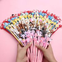 Cute cartoon black neutral ink pen kawaii pen birthday gift school prize student gift children pen