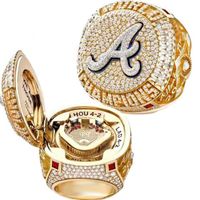 Customizable Ring 2021 Atlanta Braves Championship Ring New Official Design Baseball Ring