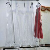 Hot Sale Transparent PVC Waterproof Dustproof Bridal Cover Bag Wedding Dress Clothing Bag