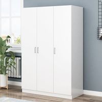 YQ Forever Wardrobe Simple Modern Melamine Particleboard Panel Wardrobe Storage Cabinet Wardrobe Bedroom Wardrobe