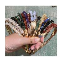 Wholesale Stone Crystal Crafts Crystal Healing Stones Mixed Crystal Hair Clips Home Decoration Hair Clips