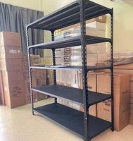 Storage rack shelving unit slotted corner rack high-strength shelf angle iron belt metal slotted corner rack