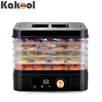 5-tray digital square food dehydrator fruit dryer dryer 250-260W plastic set