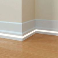 Decorative material wooden skirting line led line equipment led skirting board household