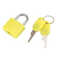 2022 Hot Sale Small Luggage Lock Waterproof Colorful Plastic Coated Brass Padlock With ABS Cover