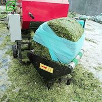 50kg alfalfa mini round silage packing machine / fresh straw winding stretch film packing machine price for sale