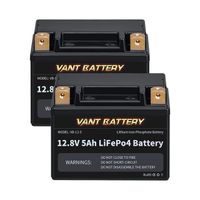 VANT Battery 12V 5ah 5000mAh Li-ion Li-ion Lifepo4 Rechargeable Motorcycle Battery