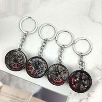 Metal Pendant Stainless Steel Car Key Ring Keychain Keychain Steering Wheel Keychain