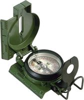 American Compass with Phosphorescent Lens, Army Green Accurate Waterproof Handheld Compass with Bag