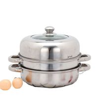 New Kitchen Products Chinese Stainless Steel Steamer Chinese Double Cooker for Cooking