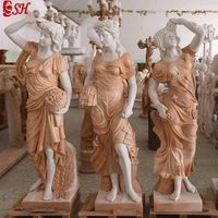 Sale Marble Statue Life Size Outdoor Custom Size Garden Decoration SH-SHENGHUA 1 Piece Western CN;HEB SH-221 T/T