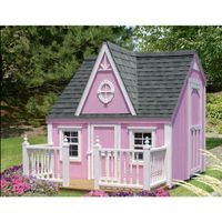 Lovely custom prefab wooden outdoor house in pink