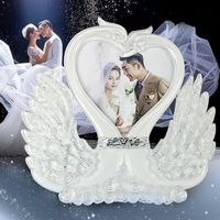 Wholesale Swan Couple Heart Shape Couple Room Decoration Love Crystal Painting Wedding Photo Frame Accessories