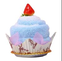 Small Wedding Gift Classic Fruit Cake Design Small Colorful Towel Gift