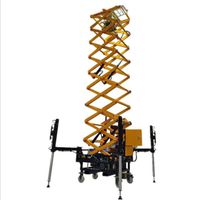 light tower hydraulic lifting type automatic scissor loading-unloading light tower large construction rescue