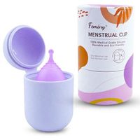 Wholesale Customizable 100% Medical Grade Silicone Ladies Reusable Menstrual Cup Kit Period Menstrual Cup