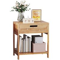 Simple Furniture Drawers Modern Bamboo Bedroom Nightstand Nightstand Storage Box