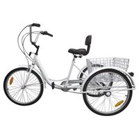 Wholesale cheap adult big wheel 24 inch 7 speed tricycle bicycle 3 wheel tricycle tricycle adult tricycle bicycle