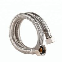 304 stainless steel wire braided flexible metal hose for bathroom fittings