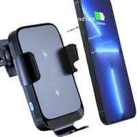 Trending Mobile Phone Car Mount Charger Magnetique sans fil FOD 15w Fast Car Wireless Charger