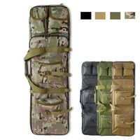 Outdoor double long gun bag gun transport box outdoor tactical gun case waterproof and dustproof long gun case bag