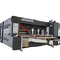 Corrugated box automatic flexo printing machine slotting die cutting machine