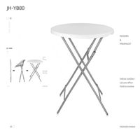 Folding table with the height of cheap round plastic rods for sale